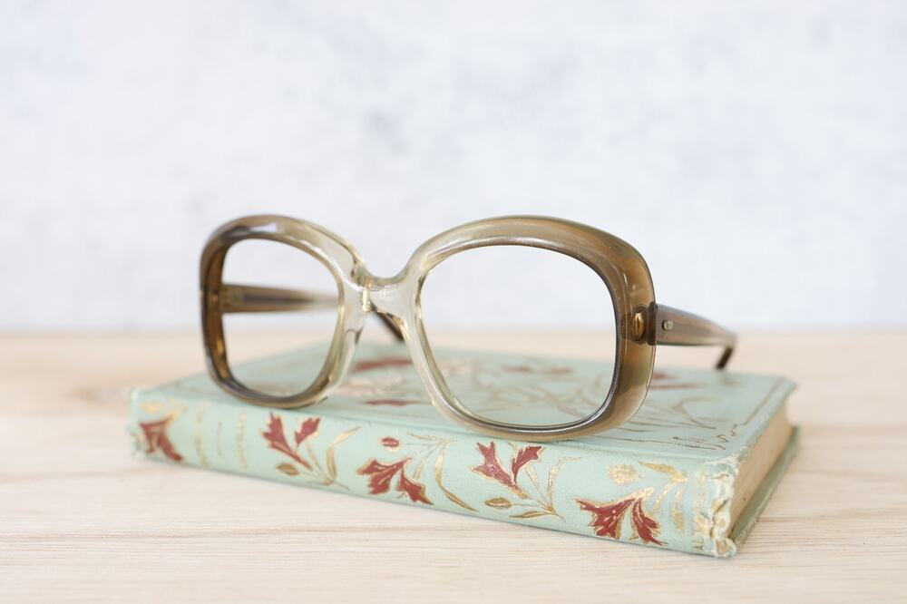 Vintage 1970s Swank Optical Eyeglasses France NOS Ombre Retro MCM Mod